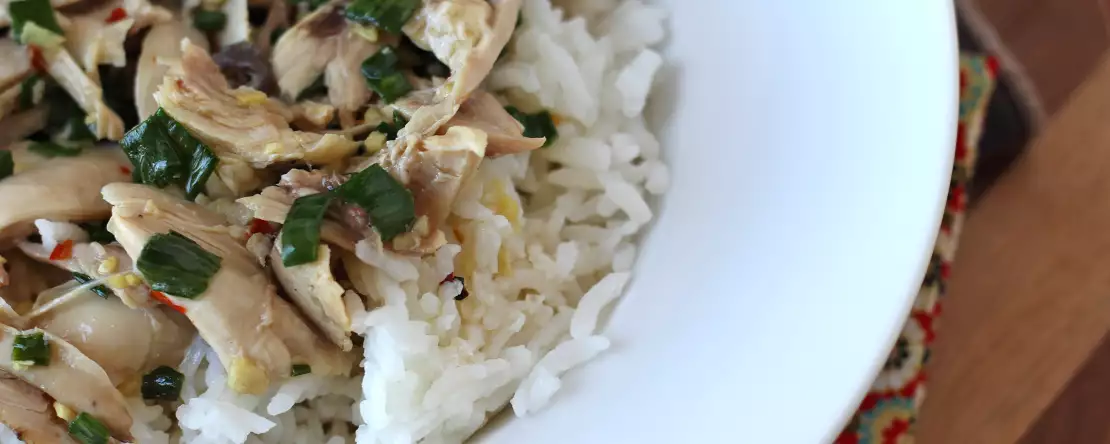 Poulet chinois vapeur au gingembre, ultra tendre et parfumé