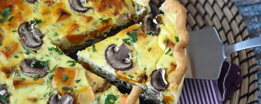 Quiche champignon et potimarron