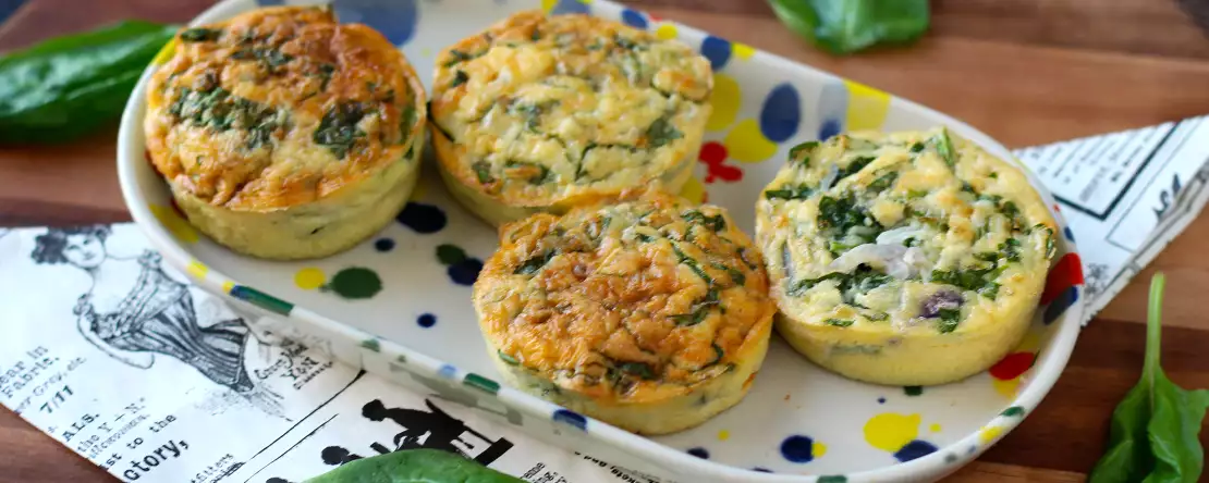 Muffins salés au cottage cheese au air fryer