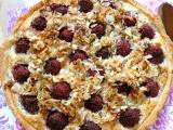 Recette Tarte pommes crème d'amandes et framboises