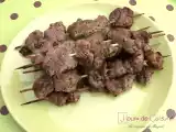 Recette Brochette d'agneau mariné