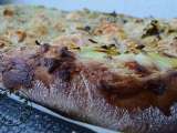 Recette Pizza chic saumon poireaux