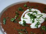 Recette Soupe de haricots noirs, crème au cumin grillé