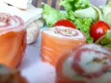 Recette Petits roulés de saumon au wasabi