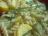 Recette Fusilli aux courgettes, sauce à l'ail et au citron