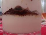 Recette Panna cotta citronelle, croquant de chocolat et espuma de gingembre.