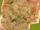 Recette Risotto aux courgettes-champignons à la crème de sésame