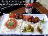 Recette Brochettes de figues, coppa et magrets de canard chez mamigoz