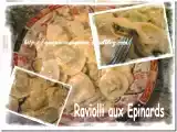 Recette Ravioli aux epinards