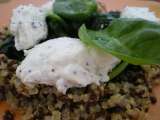 Recette Salade de quinoa aux épinards et fromage de chèvre