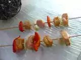 Recette Brochettes de saumon et cabillaud marinés au citron