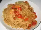 Recette Nouilles chinoises aux carottes, tomates cerise & crevettes
