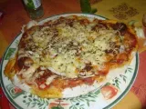 Recette Pizza chorizo coppa poivrons mozzarella