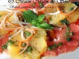 Recette Salade d'agrumes au surimi et a la menthe