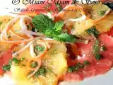 Recette Salade d'agrumes au surimi et a la menthe
