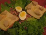 Recette Salade et toast au foie gras