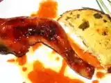 Recette Cuisse de poulet caramélisée au miel épicé