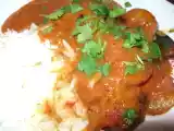 Recette Curry de crevettes avec mon superbe wok tout neuf...