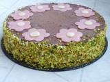 Recette Entremets framboises chocolat coco et croustillant pistache