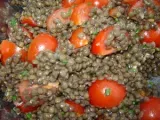 Recette Salade de lentilles à la tomate de ma p'tite cuisine d'audrey