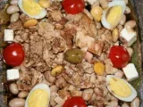 Recette Salade terre et mer : haricots coco et thon blanc à l'huile