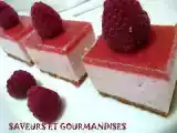 Recette Mini-bavarois aux framboises.