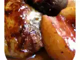 Recette Pintade au maury, pommes & figues