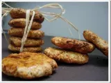 Recette Biscuits croustillants et fondants à l'amande, noix de coco, cranberries et fève tonka