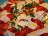 Recette Salade de tomates à la tomme de brebis