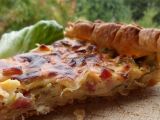 Recette Quiche aux poireaux et aux lardons