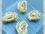 Recette Roulé de blinis de courgettes au saumon fumé