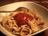 Recette Pâtes maison - tagliatelles complètes.
