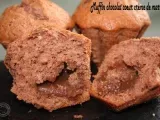 Recette Muffin au chocolat coeur a la creme de marrons