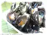 Recette Moules à la crème à l'ail et aux échalotes grillés