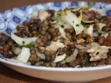 Recette Salade de lentilles, endive et filets de maquereaux