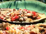 Recette Aubergines farcies au thon à ma façon