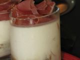 Recette Panna cotta de chèvre à la figue et au jambon de bayonne