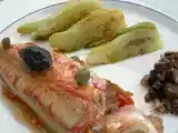 Recette Rouget et fenouil à la plancha, tartare d'olive