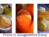 Recette Muffin poire & gingembre frais