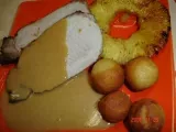 Recette Roti de porc aux ananas et pain d'épice