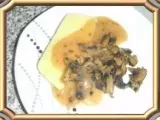 Recette Poelée de champignon sur une tranche de polenta