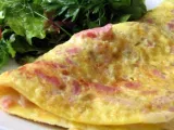 Recette Schinken-käse- omelette au jambon et au cantal