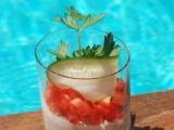 Recette Verrine mousse de thon, brunoise tomates