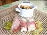 Recette Medaillon de lotte larde sur fondu de poireaux