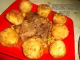Recette Tagine boulettes olive champignons et pommes de terre
