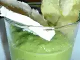 Recette Verrines de petits pois au chèvre.
