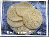 Recette Baghirs avec oulmès