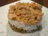Recette Fondue de poireaux et saumon à la moutarde au miel