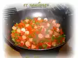 Recette Wok poivrons, chorizo