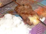 Recette Yakitori de roulés de boeuf au fromage